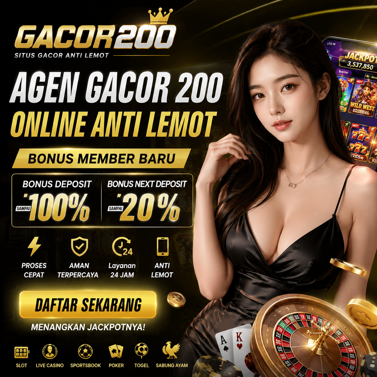 GACOR200 - Agen GACOR 200 Online Anti Lemot dengan Bonus Member Baru